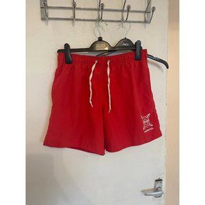 Red swimming shorts